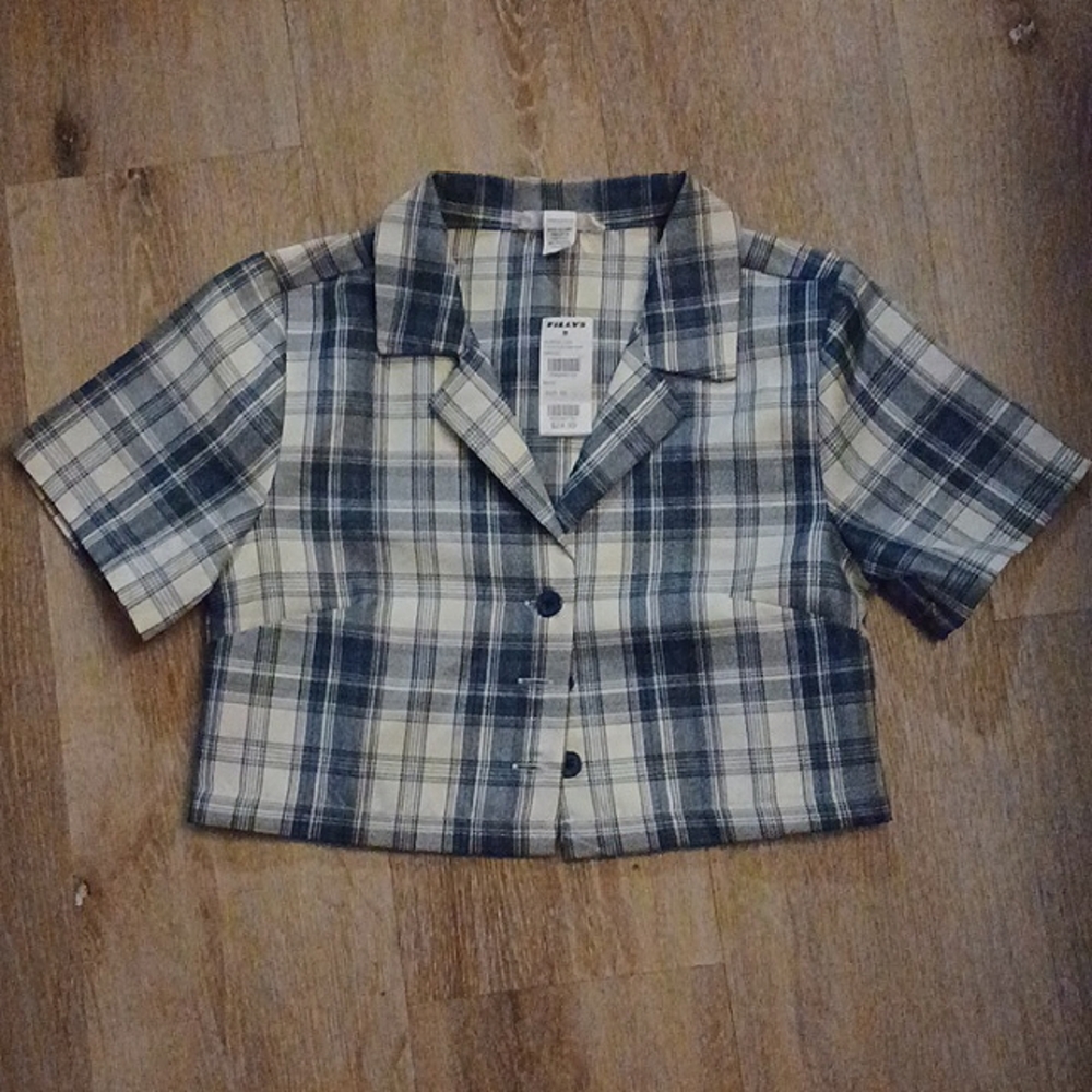 Crop top button up jacket